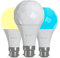 Nanoleaf Essentials 3 Bombillas LED B22 RGBW Inteligentes y Regulables - Luces Led 16M Colores Thread & Bluetooth, Compatible con Google Home Apple Homekit, para Decoración Habitación y Gaming