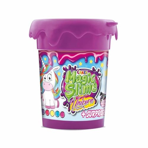 Craze Magic Kit Licorne Slime - Boîte 110ml 6 Couleurs Aléatoires avec Figurines pour Enfants - Jouet Rose pour Fille 35627