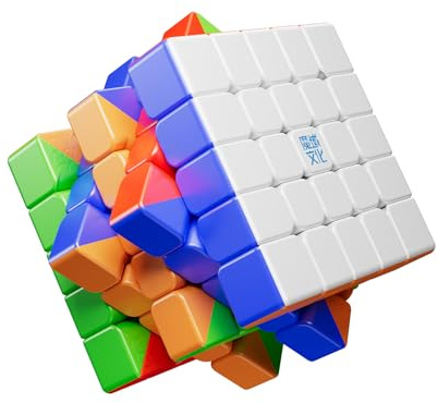 Moyu 5 x 5 magisk kub Aochuang v6 magnetisk master Cube 5 x 5 pussel leksak kub klistermärke fri, 96 magneter, anti-stick design justerbar elasticitet klistermärke fri magisk kub (enkel spår UV-belagd
