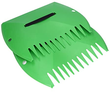 BRRNOO Râteau à Feuilles Collecteur de Feuilles avec Boucles de Sauvegarde Faciles à Nettoyer Support de Rangement pour Jardin et Extérieur