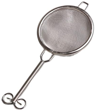 Fine Mesh Strainers, Stainless Steel Colanders,Long Handled Metal Sieve,Dishwasher Safe(Silver-Long Handle)