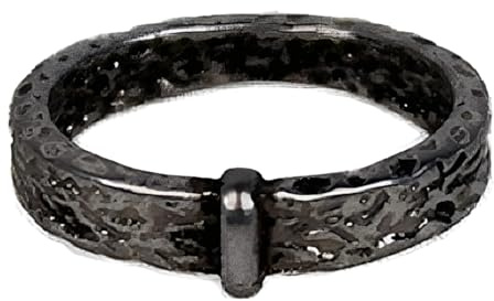 Costumeteers - Anillo inspirado en Outlander con nudo celta de acero inoxidable, banda de compromiso de las Tierras Altas escocesas, símbolo de amor de Claire y Jamie, unisex, Sz 9, Acero inoxidable