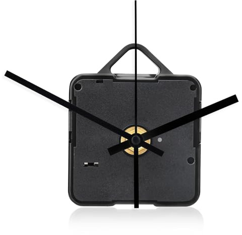 EEEKit Quarz Uhrwerk für Wanduhr, Uhrwerk Lautlos mit Zeiger, 24 mm Welle Uhrwerke zum Selbsteinbau Teile für Wanduhr Reparatur