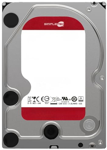 SIMPLETEK - Hard disk interno 3.5 pollici da 2TB (2000GB) | SATA 6 Gb/s, 64MB Cache | Ottimizzato per Sistemi NAS 24x7 (Ricondizionato)
