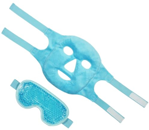 Générique Masque oculaire rafraîchissant réutilisable masque de soulagement oculaire en gel PVC 1 Set pour femmes à la maison et en salon de beauté