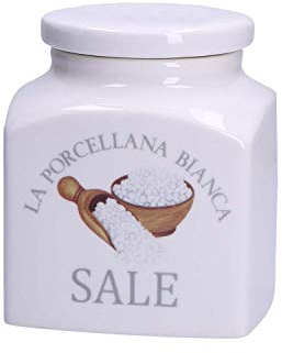 LA PORCELANA BIANCA Salzglas Porzellanbehälter H13.5cm P0126110SA