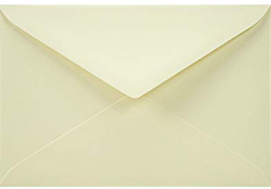 Netuno 25 elfenbensfärgade kuvert strukturpapper DIN B6 12x18cm 120g Acquerello Avorio eleganta kuvert med struktur för inbjudningar bröllop födelsedag dop