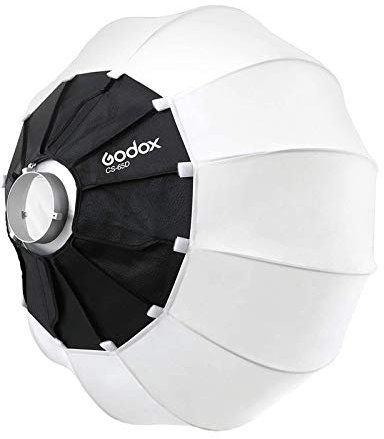 GOODOX CS-65D Softbox de Linterna,Monte de Bowens,Instalación Rápida de 65 cm Softbox de Globo Plegable para Fotografía de Iluminación Continua de Estudio de Retrato