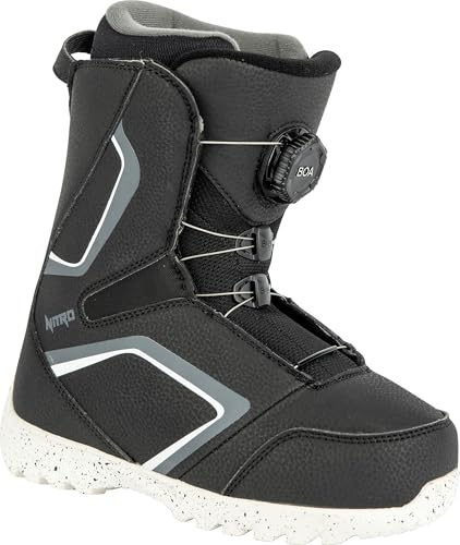 Nitro Unisex – vuxen Droid BOA ´22 snowboardbåt, BLK-WHT-kol, 200