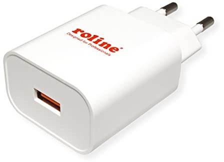 ROLINE USB Charger mit Euro-Stecker, 1 Port, QC3.0, 18W