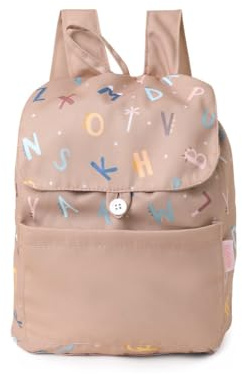 Tutete Mochila Guardería Infantil Compacta Lavable Impermeable | funny letters