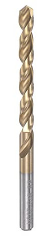 sourcing map Twist Drill Bit 6.8mm Titanium Coated (HSS-E) M42 High Speed Steel 8% Cobalt Straight Shank for Stainless Steel Aluminum Alloy Metal