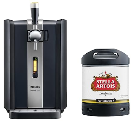 PerfectDraft Phillips Machine Home Beer Cooler & Dispenser System HD 3720/25 and Stella Artois Keg