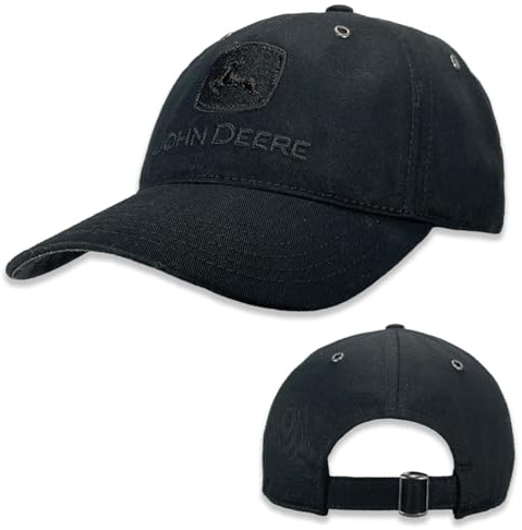 John Deere Baseballkappe, Trucker-Mütze, Blackout Trademark Bk, Schwarz, Einheitsgröße