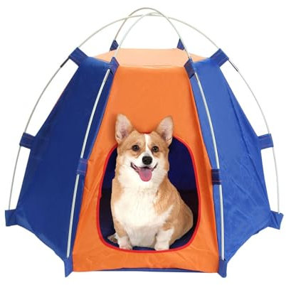 Hundezelte Große Hunde | Polyester Hundezelt Camping Outdoor, Haustier Welpen Zwinger Zelt, Outdoor Hundezelt, Faltbare Campingbedarf Tragbare Zelte für Indoor Outdoor Rasen Garten Home Pavillon