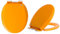 Giural WC-Sitz Toilettensitz Mit Absenkautomatik, Verdicktes PP-Material, Softclose Scharnier, Antibakteriell, Farbiger Toilettendeckel Mit Absenkautomatik,Orange