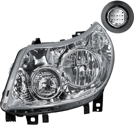 LONGLING Faros delanteros izquierdos con motor para Fiat Ducato Citroen Jumper Peugeot Boxer 2006-2010