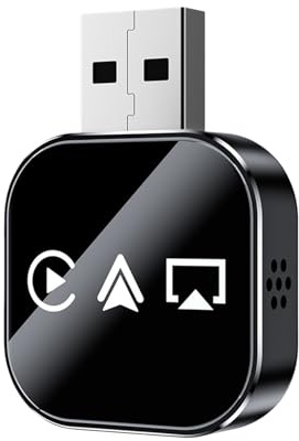 Convertitore Display Auto - Convertitore Plug And Play Senza Ritardo - Adattatore Wireless Per Mirroring Telefono Su Schermo Auto - per Viaggi Lunghi Guida in Città Navigazione Autostradale Streaming