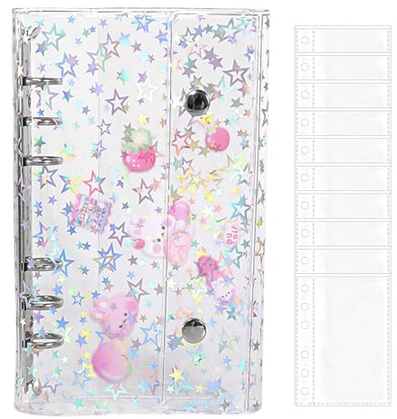 Générique Classeur De Cahier | Dossier Organisateur Avec Motif Étoile,Classeurs De Bureau,Pour La Famille, Les Étudiants, Les Enseignants, L'École, Le Transport, L'Extérieur, Le Voyage Et La