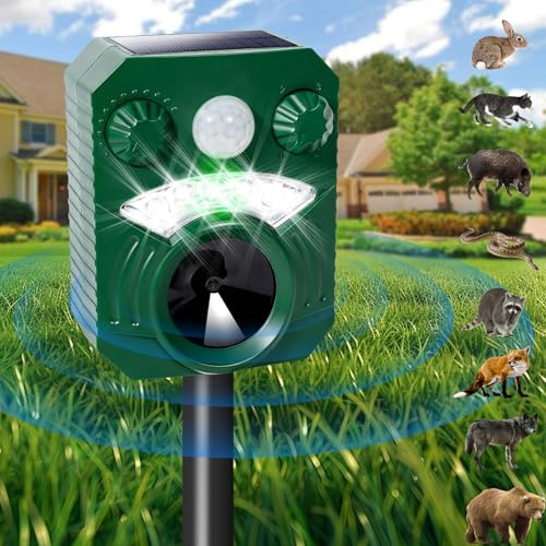 XUNIVERS Repelente para Ratones,Repelente de Gatos,Repelente para roedores de conversión de frecuencia ultrasónica Inteligente,Repelente portátil para roedores ultrasónicos,Apto para Ratones,Raccoon