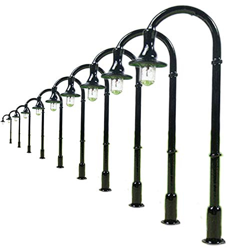 Evemodel L005 10pcs Model Trains Lamppost lamp HO N 5cm LED 12v street light
