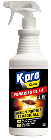 K.PRO Pulverisateur Punaise de Lit - 1L - Idéal pour Éliminer les Punaises de Lit - Action Radicale et Immédiate - Effet Longue Durée, voir photo