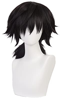 OSIAS Tomioka Giyuu Cosplay Peruk för Man och Pojkar
