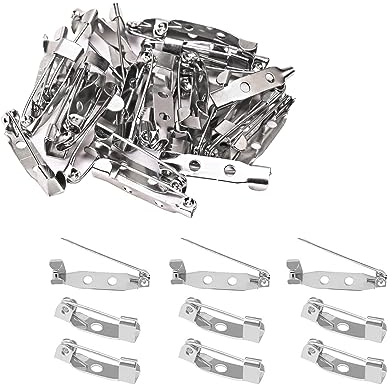 120pcs broches de sécurité pour bijoux artisanat, Epingles de Sécurité, Fermoirs à Épingle, (15/25mm) broches brooch pour les loisirs créatifs,Pin Epingle de Broche,Brooch pour travaux manuels