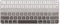 kwmobile QWERTY US English Keyboard Stickers - Compatible with Apple Magic Keyboard - White/Grey/Black