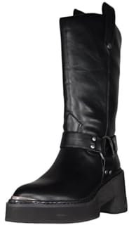 Buffalo BULL BIKER HI VEGAN. Stivale da donna e ragazza tipo BUTTERO con PLATFORM. NUMERAZIOME DAL 36 AL 41 (BIKER HI, Sistema Taglie Calzature EU, Adulto, Donna, Numero, Media, 38)