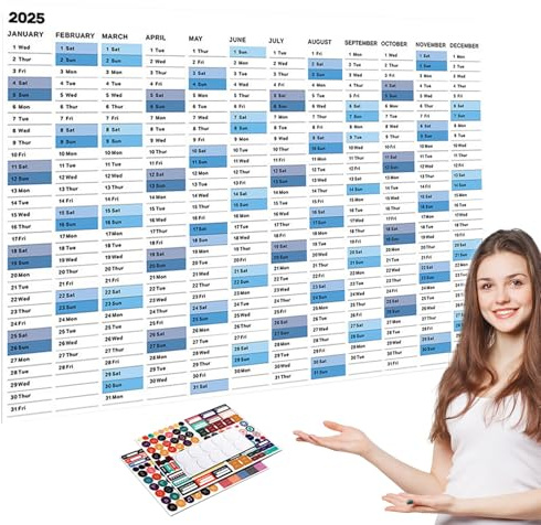 2025 Väggkalender , 2025 Väggkalender Januari-december 2025