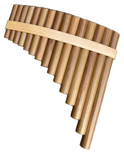 Flauto di Pan professionale perfetto per principianti(16-pipe,Natural)