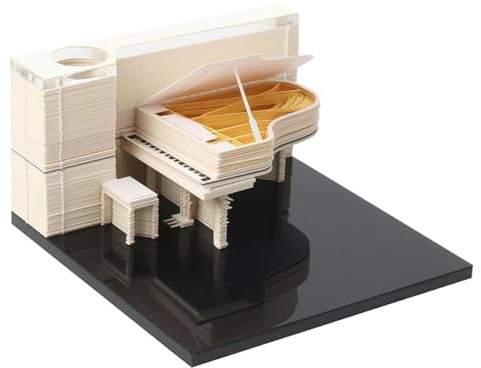 Calendrier 3D 2027, bloc-notes 3D en papier sculpté à déchirer, loisirs créatifs, pour planificateur quotidien, bloc-notes et marque-page, sculpture créative en papier pour décoration de bureau et