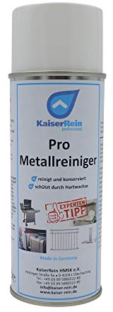 KaiserRein Pro Metallreiniger für lackierte Flächen, Chrom-, Edelstahl-, Aluminium-, Messingteilen I Edelstahlreiniger, Edelstahlpflege I Für Tanks und Flächen aus Eisen, Chrom, Messing und Aluminium