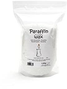 WAXIM. Cera di paraffina per candele in perle, 950 g. Granulata per candele, per fai da te, bianca, di alta qualità.