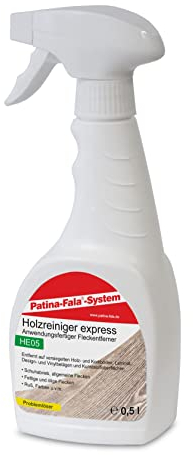 Patina-Fala HE05 Holzbodenreiniger 0,5 L - Fleckenentferner für versiegelte Holz- und Korkböden Laminat und Kunststoffoberflächen