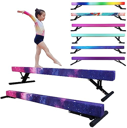 Seliyoo Balance Beam for Kids,Adjustable 8FT Gymnastics Beam