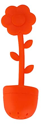 Passoire à thé en silicone, filtre à thé rouge, filtre à thé créatif et intéressant, filtre à thé en silicone, convient à la plupart des tasses, infuseur à thé en silicone