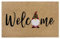 Hanse Home Fußmatte Weihnachten Kokos 45x70cm – rutschfeste Schmutzfangmatte Natur für Innen, Fußabtreter Welcome Wichtel Kokosmatte für Eingangsbereich & überdachten Außenbereich