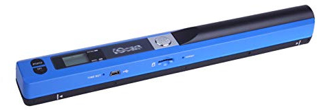 MytaYtTragbarer Handskanner Im A4-format Mit 900 DPI JPG/PDF-format LCD-Anzeige Für Geschäftsbelege Bücher Tragbarer Handhållen Dokumentstab-Scanner Batteribetriebener Scanner, Blå