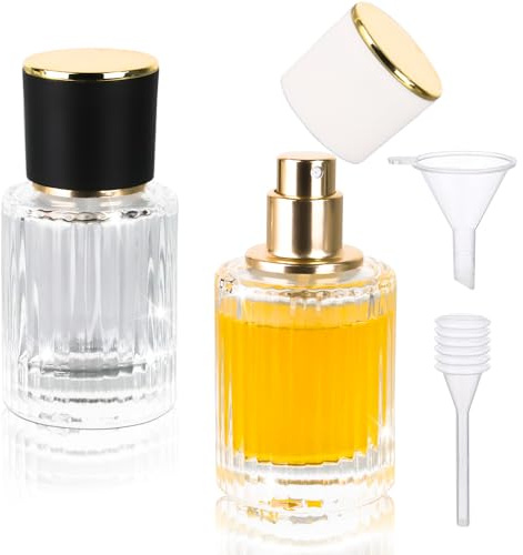 TYFYH 2 Pezzi Vaporizzatore Profumo 30ml Boccette Profumi Vuoti, Boccetta Profumo Ricaricabile, Vetro Bottiglia Spray, Nebulizzatore Profumo, Atomizzatore di Profumo Vetro per Profumi
