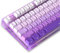 Catekro Side Print Tastenkappen glänzen durch Tastenkappen, PBT Double Shot Custom Keycap Set, 136 Tasten Gradient Purple Tastenkappen, OEM Profile Tastatur Tastenkappen