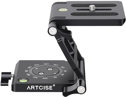 Z Flex Tilt Stativkopf ARTCISE Flexibler Winkel Pan & Tilt Head/Universal Multiway Kamera Stativ Anschluss für Canon Nikon Sony DSLR Kamera Camcorder Slider Rail Last 3kg