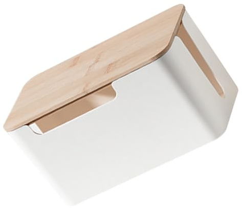 OUNONA Caja De Almacenamiento De Cable De Carga 9.29X4.92X4.52In Organizador De Cables Para Oficina Y Hogar Contenedor De Cable Con Diseño De Disipación De Calor Y Gestión De Cables