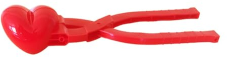 Toyvian Clip per Ragazzo Ragazza a Forma di Cuore Grande, Morsetto di Plastica per Creare Palle di Neve, Giocattolo Invernale All’aperto per Mantenere le Mani Calde e Pulite