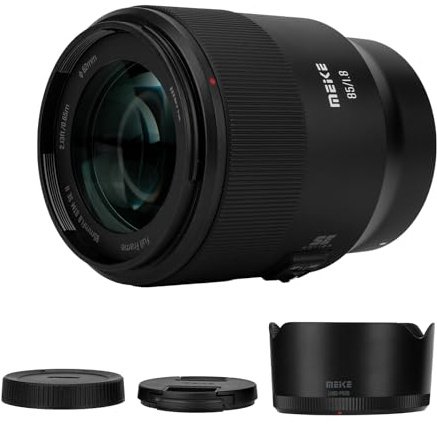 Meike 85mm F1.8 SE Mark II Full Frame Auto Focus STM High Resolution 8K Lens Fixed Prime Portrait Lenses for Sony E Mount Mirrorless Cameras A9 A7II A7RII A7 A7R3 A7R4 A7IV A7C A7SIII