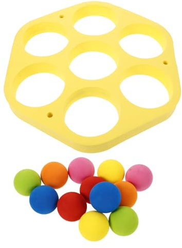 BESTOMZ Lightweight Yellow Eva Pool Tossing Ball for Teens Multi-functional Design for Family Gatherings and Summer Fun Creative and Funny Pool Tossing for Swimming and Beach Activities