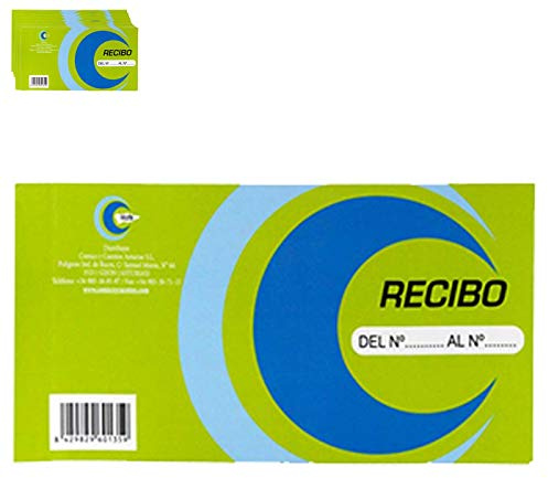 Acan Pack de 12 talonarios de Recibos 1/3