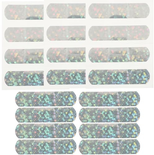 FOMIYES Cartoon Sequins Plasters 20pcs Kids Cartoon Bandages Glitter Bandages Wrap for Girls Boys Children Cuts Scrapes and Wounds Girl Plasters