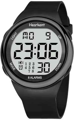 Hearkent 8 Vibrating Alarms Watch Medication Reminder for Elderly Seniors